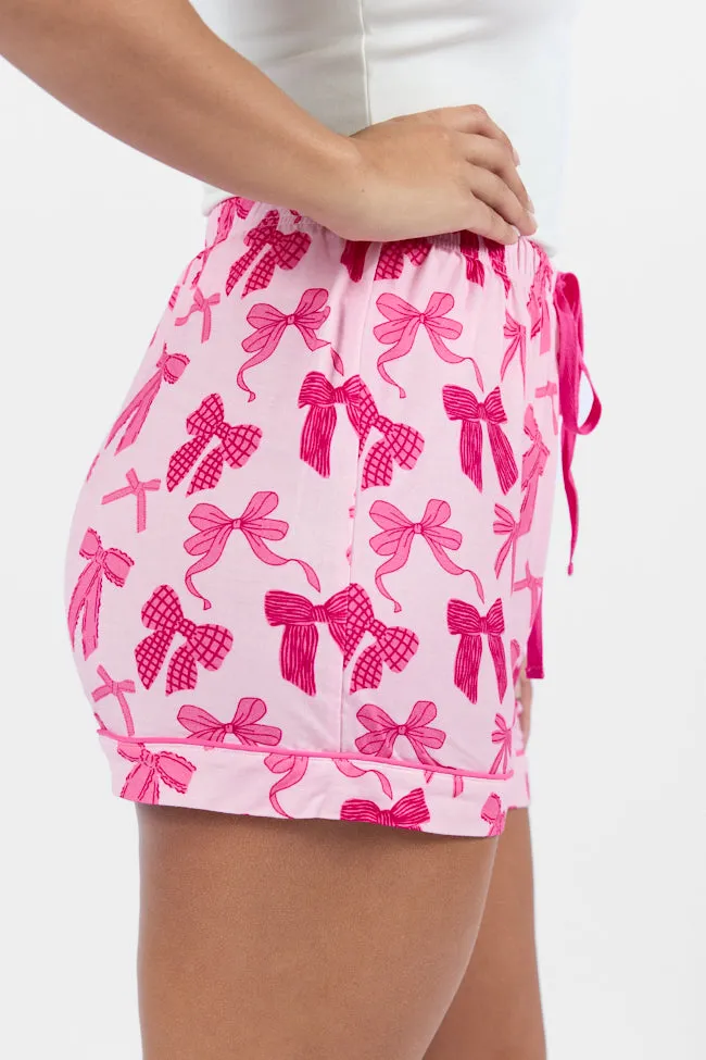 Good To Get Away In Put A Bow On It Pajama Shorts